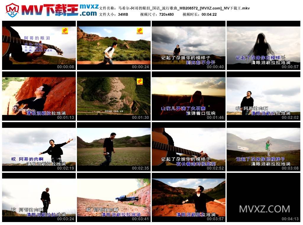 马希尔-阿哥的眼泪_国语_流行歌曲_MB208572